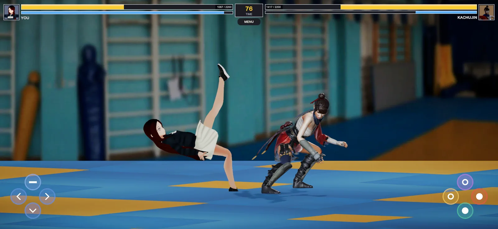 Mio is swept off her feet by Kachujin