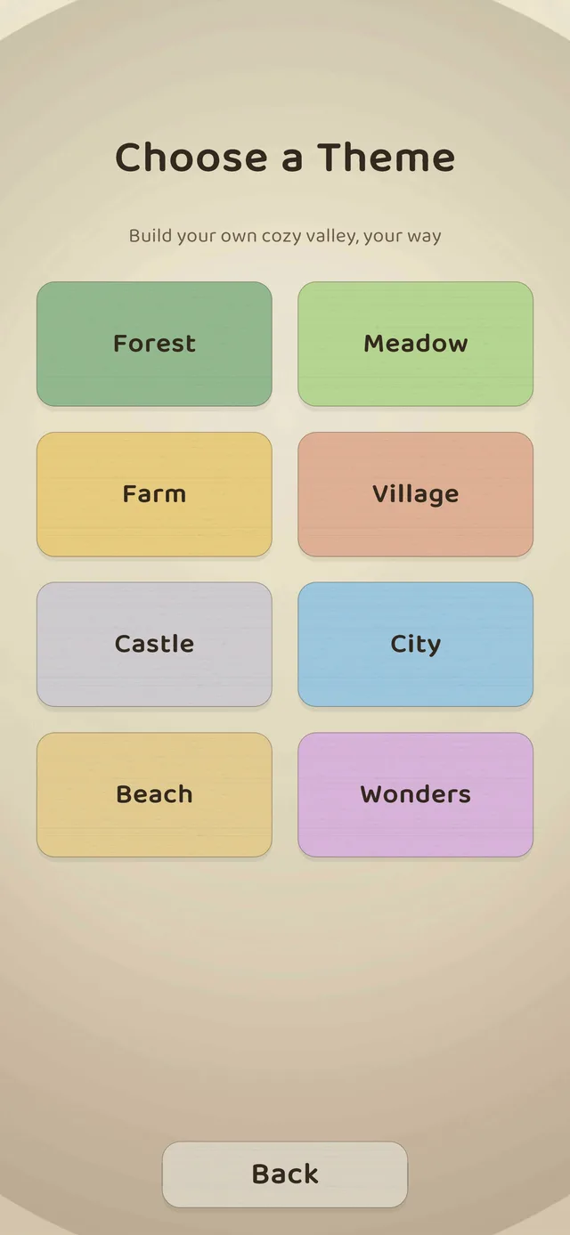 Zen Builder’s eight-theme picker